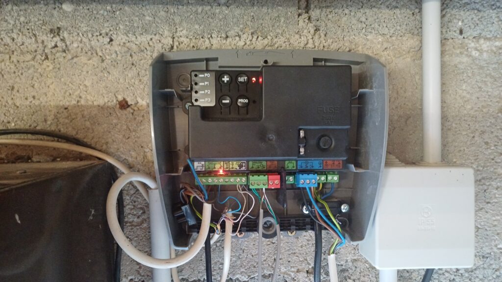Volet roulant de garage en panne