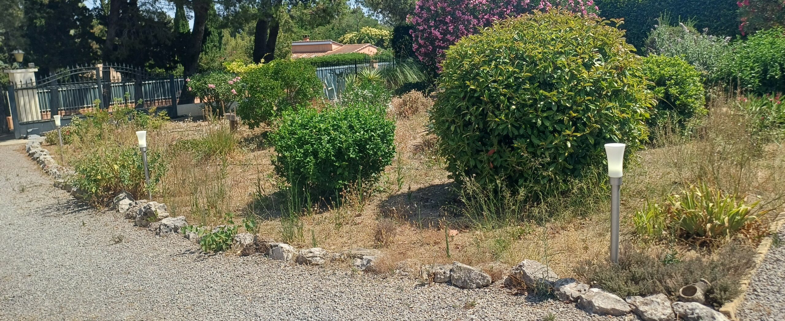Allumage de l’éclairage du jardin