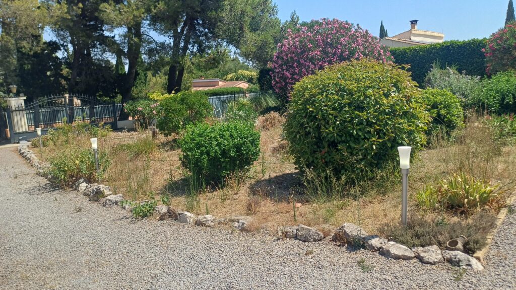 Allumage de l'éclairage du jardin