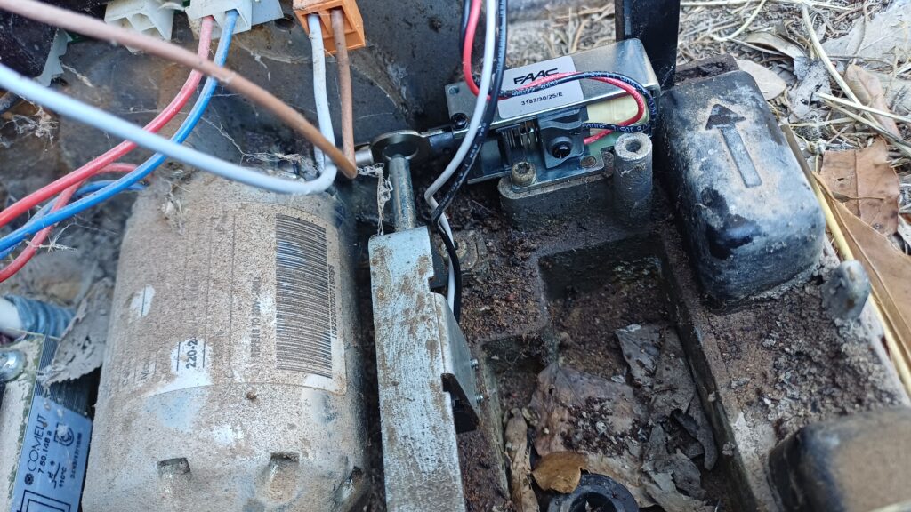 Portail coulissant en panne