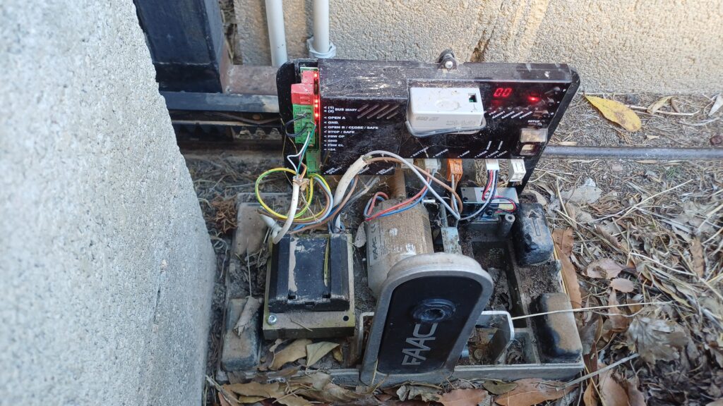 Portail coulissant en panne