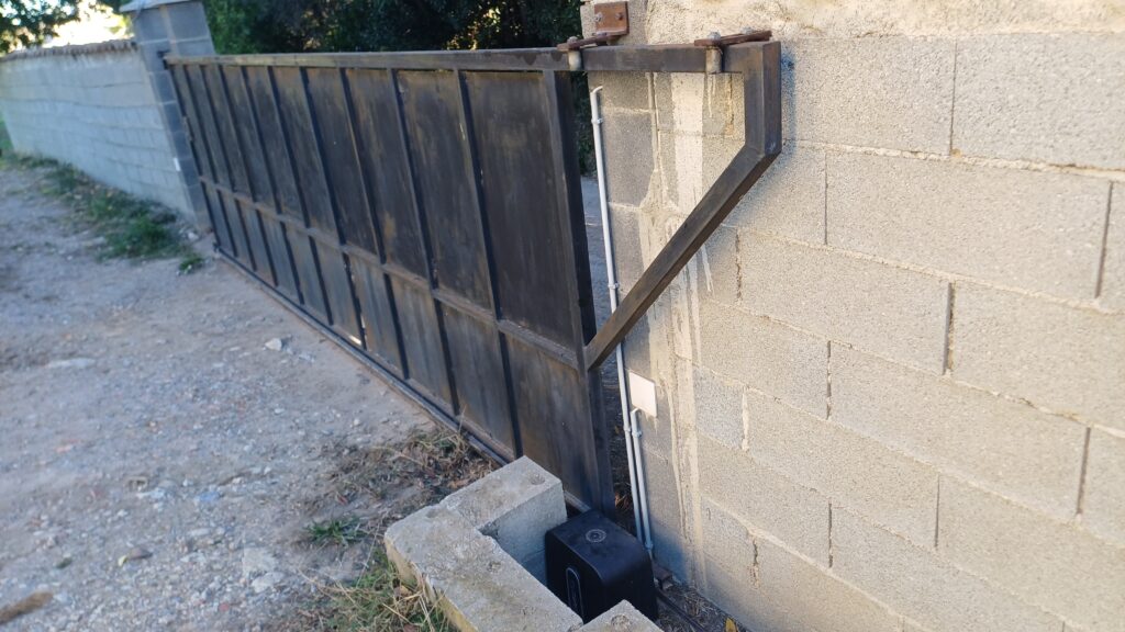 Portail coulissant en panne