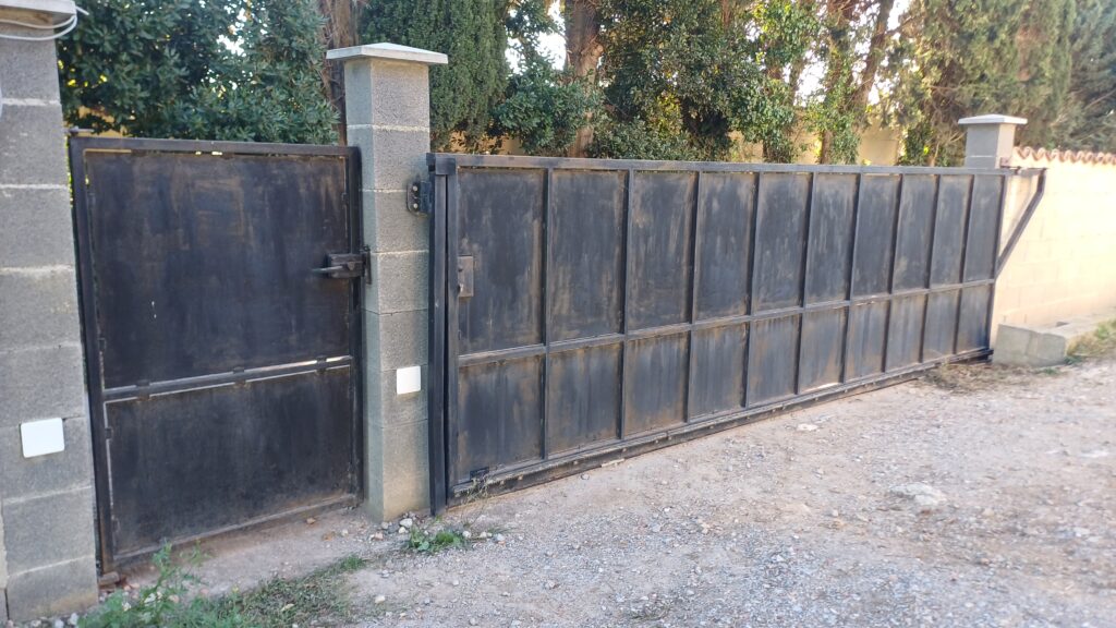 Portail coulissant en panne