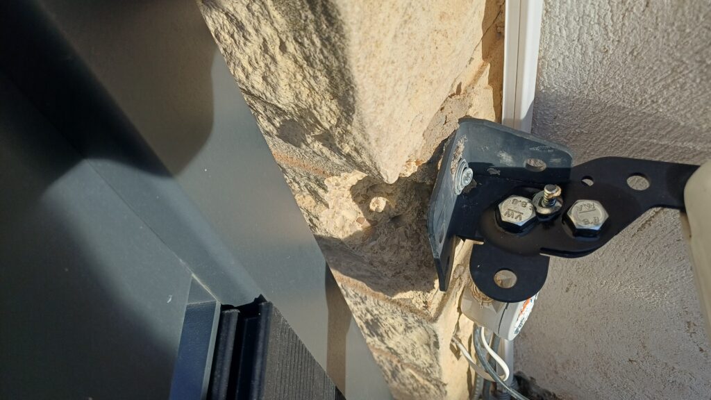 Portail deux battants en panne