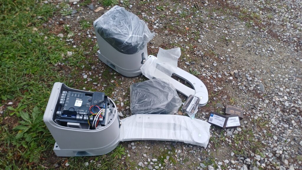 Automatisme de portail deux battants