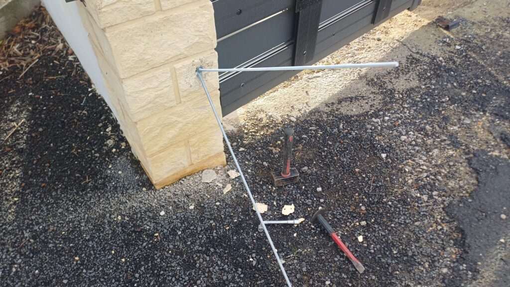 Portail deux battants en panne