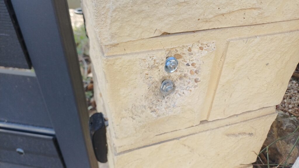 Portail deux battants en panne