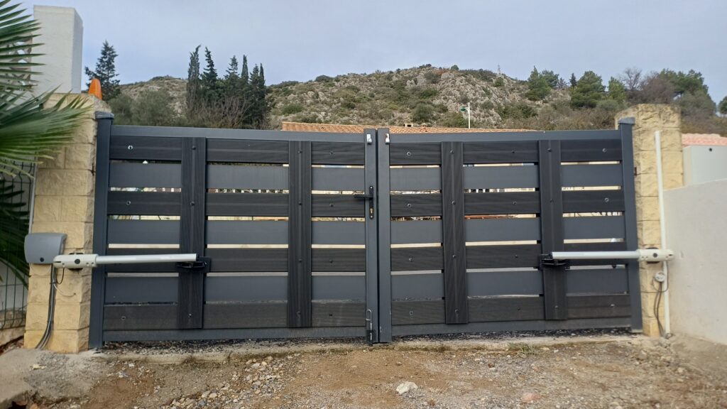 Portail deux battants en panne