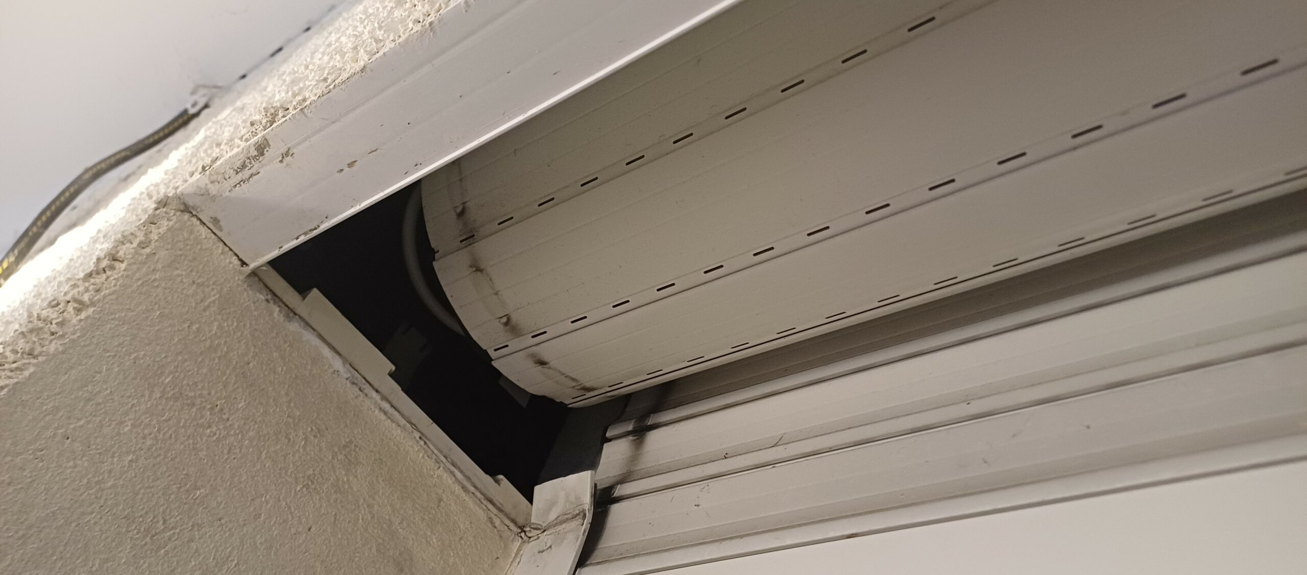 Volet roulant en panne