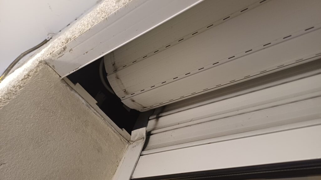 Volet roulant en panne