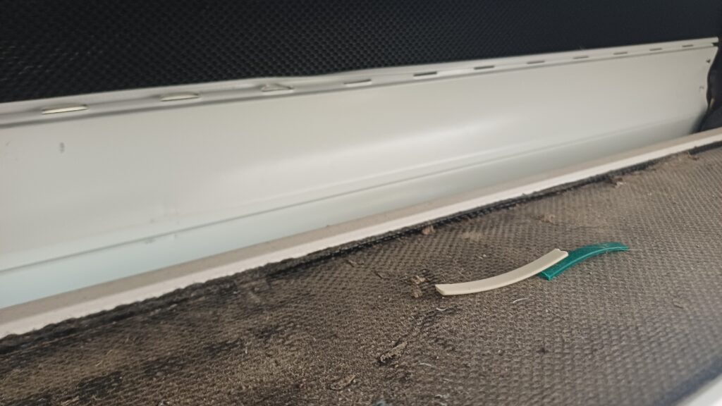 Volet roulant en panne