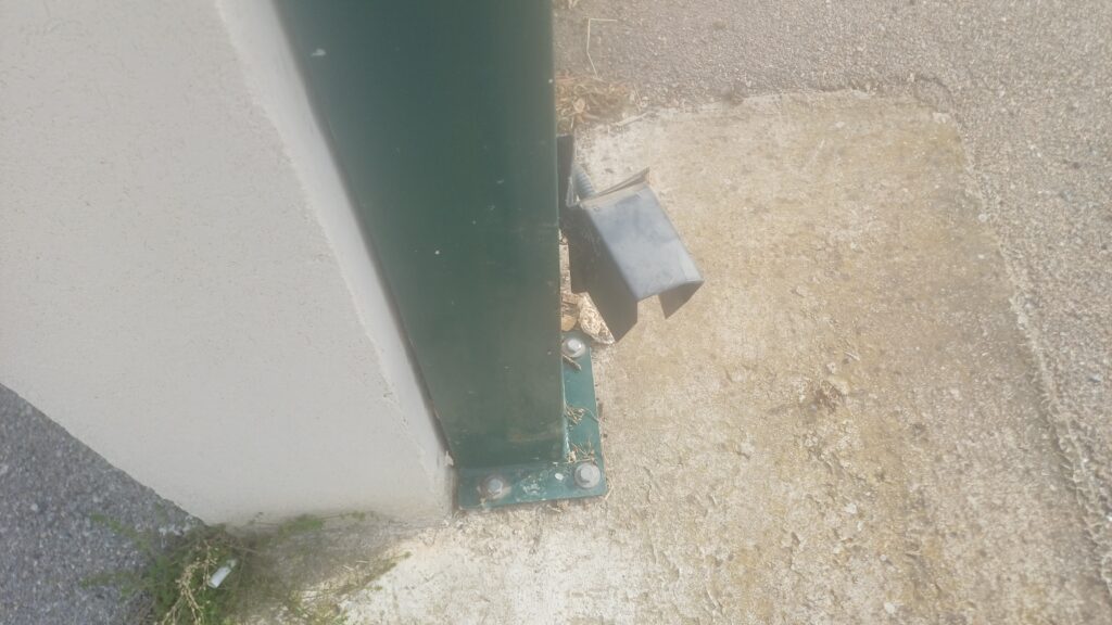 Portail de résidence en panne