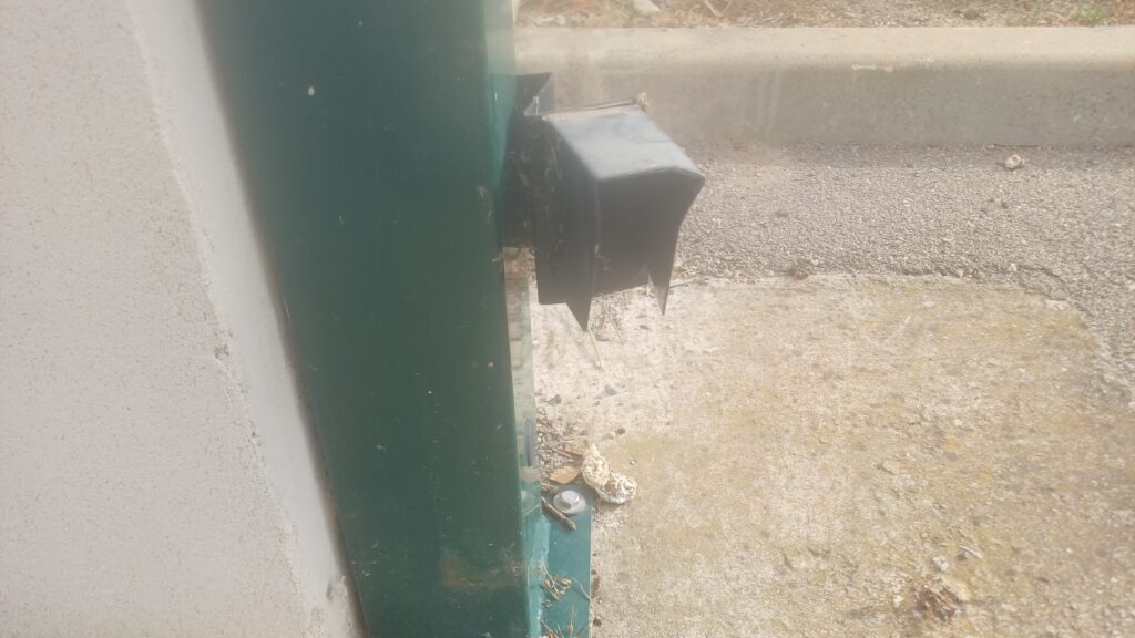 Portail de résidence en panne