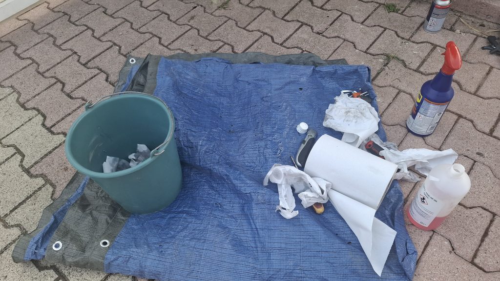 Vidange d'un vérin hydraulique